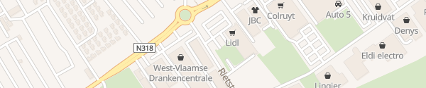 Karte Lidl Middelkerke