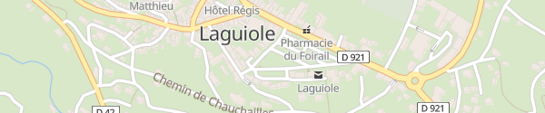 Karte Place du Foirail Laguiole