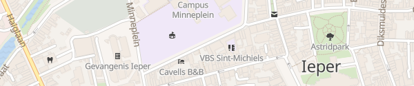 Karte Minneplein Ieper