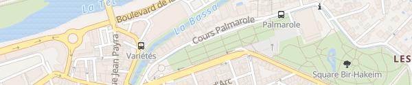 Karte Promenade des Platanes Perpignan