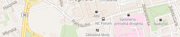 Karte OC Forum Poprad