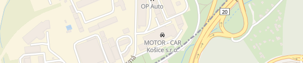 Karte Motor-Car MB Košice