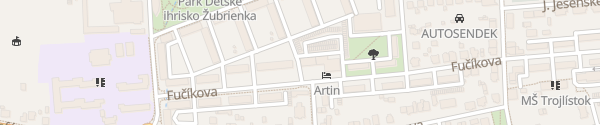 Karte Hotel Artin Bardejov