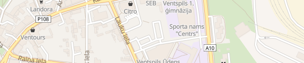 Karte Lauku iela Ventspils