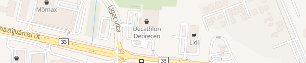 Karte Decathlon Debrecen