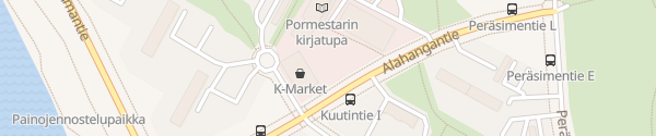 Karte K-Market Pormestarinluoto Pori