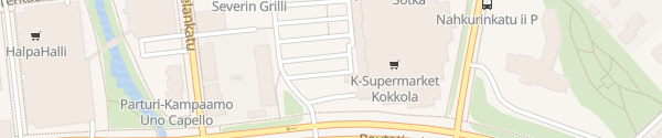 Karte K-Supermarket Rautatienkatu Kokkola