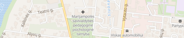 Karte Šv. Margaritos gatvė Marijampolė