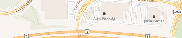 Karte McDonald's Tampere Partola Pirkkala