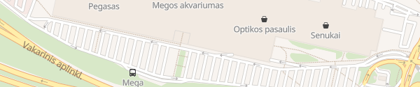 Karte Parkhaus MEGA Einkaufszentrum Kaunas