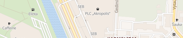 Karte Akropolis Kaunas