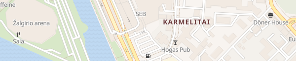Karte eleport Akropolis Parking Kaunas