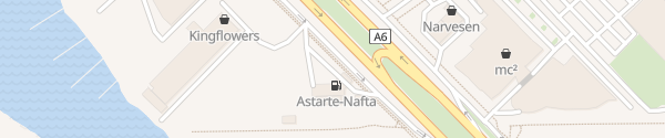Karte Astarte-Nafta Krasta 93 Rīga