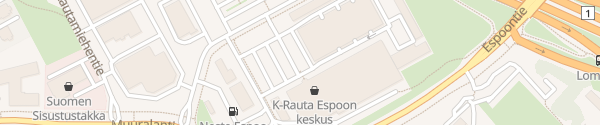 Karte K-Rauta Espoon keskus Espoo