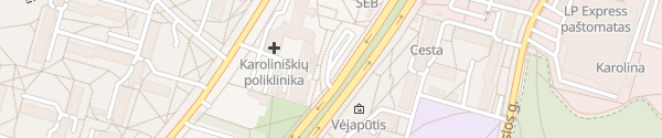 Karte Karoliniškių poliklinika Vilnius