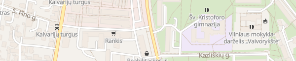 Karte Kalvarijų turgus Vilnius