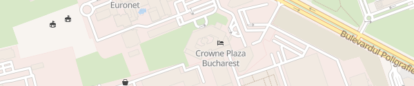 Karte Crowne Plaza Hotel Bukarest