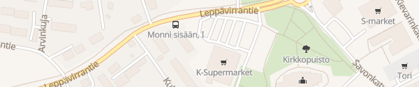 Karte K-Supermarket Leppävirta
