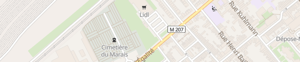 Karte Lidl Rue de l'Égalité Lille