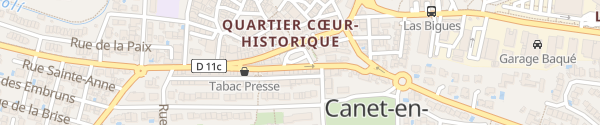Karte Place St Jacques Canet-en-Roussillon