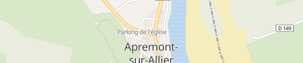 Karte Le Bourg Apremont-sur-Allier