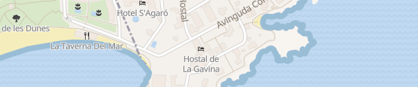 Karte Hostal de La Gavina S'Agaró