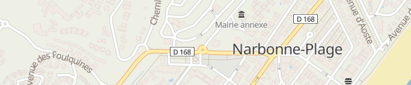 Karte Avenue du Théatre Narbonne