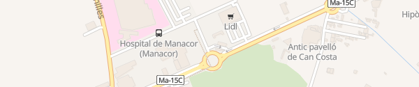 Karte Repsol Vía Palma Manacor