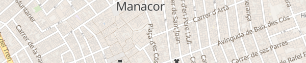 Karte Plaça del Rector Rubí Manacor
