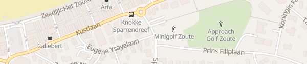 Karte Minigolf Parking Knokke-Heist