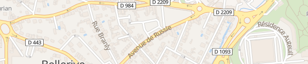 Karte Avenue de Russie Bellerive-sur-Allier