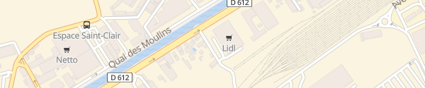 Karte Lidl Avenue Gilbert Martelli Sète