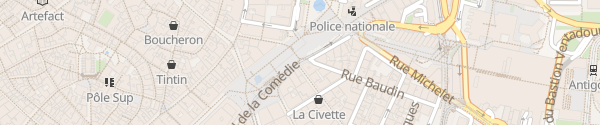 Karte Parkhaus Comédie Montpellier