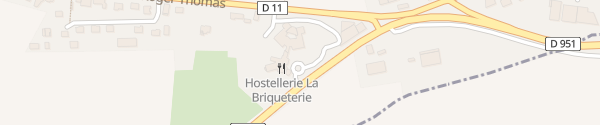 Karte Hostellerie La Briqueterie Vinay
