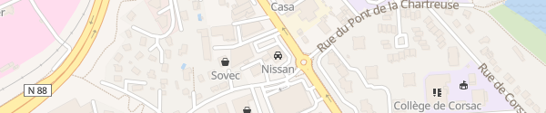 Karte Nissan Brives Charensac