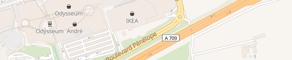 Karte IKEA Montpellier
