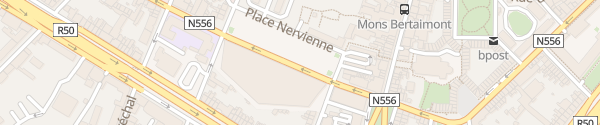 Karte Place Nervienne Mons