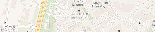 Karte Belorusneft Ladesäulen Vitebsk