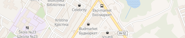 Karte Eko-Markt Heroiv Krut St Sumy