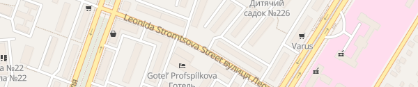 Karte Vulytsya Leonida Stromtsova Dnipro
