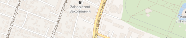 Karte Pryozernyy Dnipro