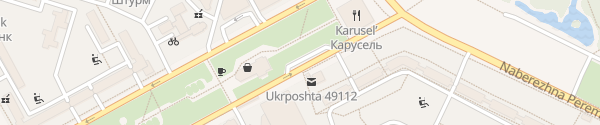 Karte Slavy Blvd Dnipro