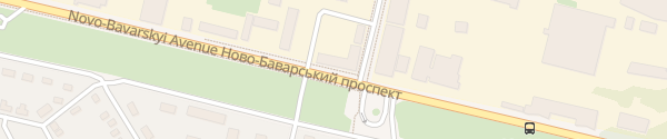Karte Novo-Bavarskyj Ave Charkiw