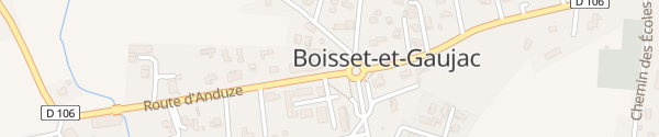 Karte Mairie Boisset-et-Gaujac