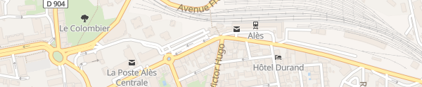 Karte Avenue Général de Gaulle Alès