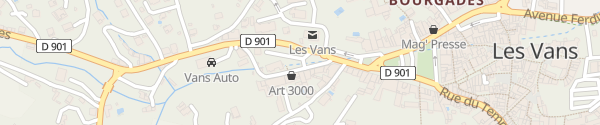 Karte Rue du Quai Les Vans