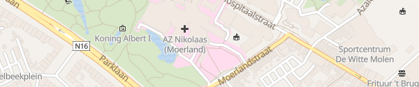 Karte Krankenhaus AZ Nikolaas Sint-Niklaas