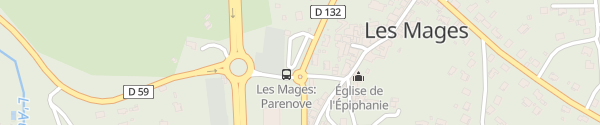 Karte Parking Du Cimetière Les Mages