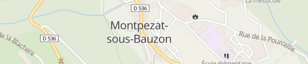 Karte Rue Pasteur Montpezat-Sous-Bauzon