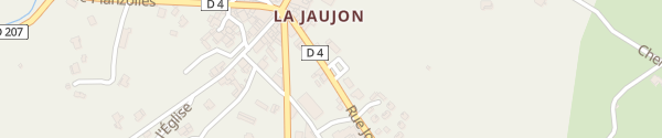 Karte La Jaujon Lablachère